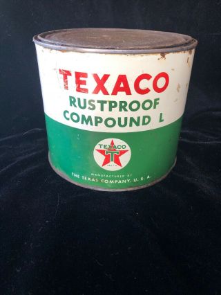 Vintage Texaco Rust Proof Compound L Can