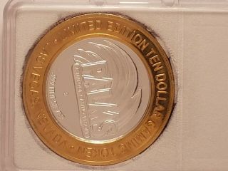 Palmas Casino Reno,  Nv Limited Edition $10 Gaming Token Coin.  999 Fine Silver