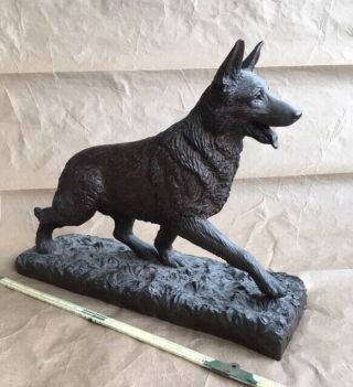 Exquisite Heredities,  Ltd.  Cold Cast Bronze German Shepherd