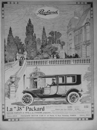 Ad Print 1913 Automobile Packard 38 - Packard Motor Car