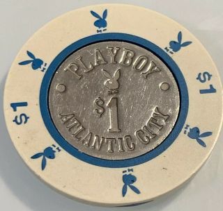 Playboy Club $1 Casino Chip Atlantic City Nj 3.  99