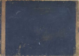 Attrib.  Henry Siddons Mowbray (British/American 1858 - 1928) Oil on Board 6
