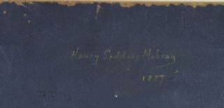 Attrib.  Henry Siddons Mowbray (British/American 1858 - 1928) Oil on Board 7