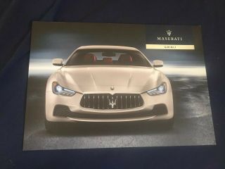 2015 Maserati Ghibli Sedan Color Brochure Sheet Prospekt