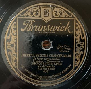 1928 Brunswick Jazz 78rpm record Spanier,  Teschemacher,  Condon,  US Ship 3
