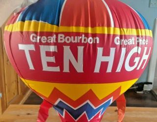 Ten High Bourbon Inflatable Blow Up Hot Air Balloon Liquor Advertising