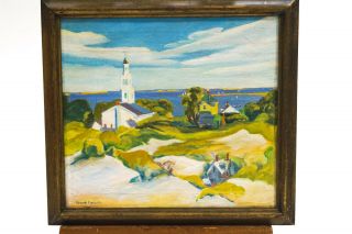 American Provincetown Modernist Frank Carson Signed Oil - Prices To $5,  000