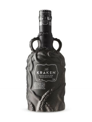 Kraken Rum Ceramic Bottle 2018 Rare Limited Edition Black Empty