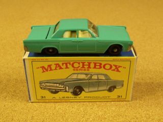 Old Lesney Matchbox 31 Lincoln Continental Box
