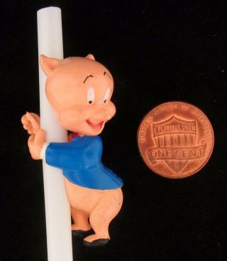 TOPPER PORKY PIG PENCIL STRAW HUGGER WARNER BROTHERS LOONEY TUNES WB STORE 9700 5