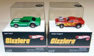 2006 Hot Wheels Sizzlers Roger Dodger And Olds 442