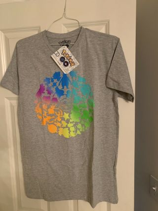 Pokemon Go Fest 2019 Chicago Exclusive T - Shirt - Medium W/ Stickers And Map