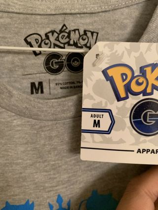Pokemon Go Fest 2019 Chicago exclusive T - Shirt - Medium W/ Stickers And Map 2