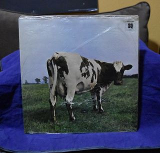 Pink Floyd Very Rare Lp Atom Heart Mother 1973 1st Quadraphonic Press
