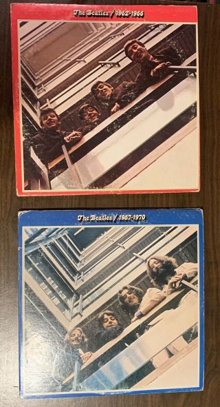 Vintage 1973 The Beatles 1962 - 1966 Record Double Album Apple Records 1967 - 1970