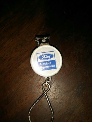 Vintage Ford Tractors Equipment Nail Clipper Key Chain
