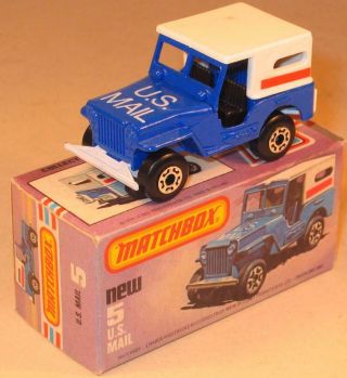 Matchbox Superfast No 5 Us Mail In Blue.  Boxed