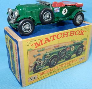 Matchbox 4.  5 Litre Bentley Y5 - 2 Models Of Yesteryear Moy In E Box