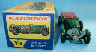 MATCHBOX 4.  5 LITRE BENTLEY Y5 - 2 MODELS OF YESTERYEAR MOY IN E BOX 4