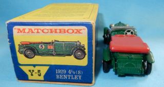 MATCHBOX 4.  5 LITRE BENTLEY Y5 - 2 MODELS OF YESTERYEAR MOY IN E BOX 5