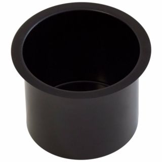 Black Jumbo Aluminum Drop - In Drink Cup Holder For Poker Table And Boat & Rv Car