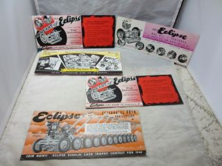 5 Vintage Advertising Ink Blotters.  Eclipse Lawn Mower Co.  64