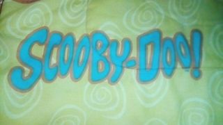 1980s Collectable Scooby Doo Glow N The Dark Twin Size Reversable Blanket 3