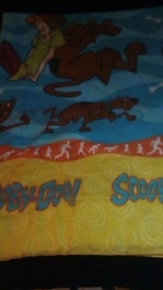 1980s Collectable Scooby Doo Glow N The Dark Twin Size Reversable Blanket 4