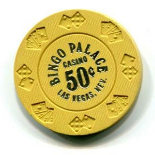 Las Vegas Nv Bingo Palace 50¢ Casino Chip Diecar 1977 Cr N1364