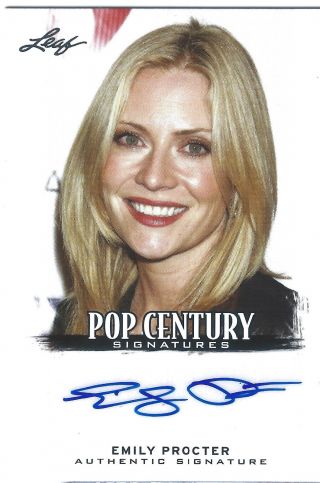 Emily Procter 2012 Leaf Pop Century Signatures Auto Autograph Csi: Miami Actress