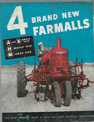 T - Two Vintage Mccormick - Deering Farmall M H A Av B Tractor Booklets