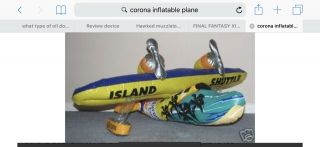 Corona Extra Cerveza Beer Inflatable Airplane 65 In X 51 In - In Pkg
