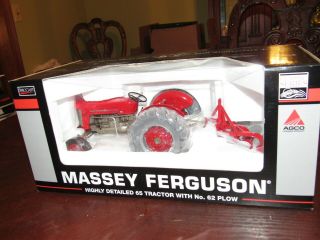 Speccast 1/16 Scale Masey Ferguson 65 Tractor With No.  62 Plow - Nib