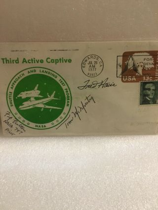 Fred Haise,  Fitz Fulton,  Tom Mcmurtry Signed Cover Astronaut And Test Pilots