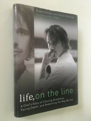Chef Grant Achatz Signed 2011 1st Edition Hc 1st Life,  On The Line / Alinea