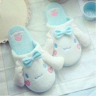 Cute Cinnamoroll Women Girl Warm Home Plush Floor Slippers Shoes (us Size 6 - 8)