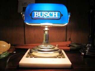 Busch Beer Desk Lamp Light On Base