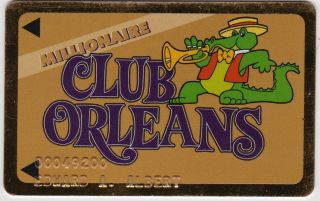 Club Orleans Millionaire Gold Casino Slot Card 2 Rated Rare