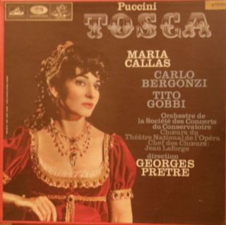 Ultra Rare Org Uk 2 Lps Box PrÊtre Callas Bergonzi Puccini Tosca Hmv San 149 - 50
