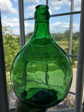 Vintage Mcm Green Pressed Glass Darrigo 