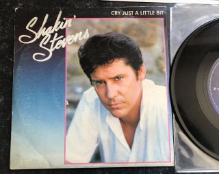 Shakin’ Stevens Cry Just A Little Bit 7” BRAZIL GOLD Stamped PROMO With Insert 2