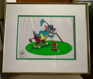 Warner Bros Tom And Jerry Hole In One Golf Sericel Animation Art Cel