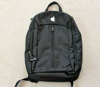 Rare Apple Logo Employee Backpack Basecamp Laptop Bag Tablet Ipad 11x17x3 Black