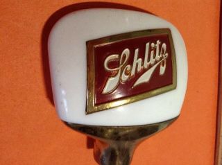 Vintage Schlitz Porcelain Beer Tap Handle