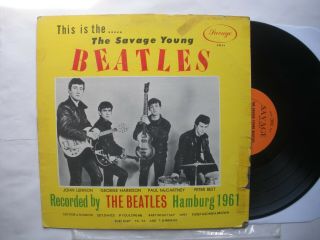 Beatles 1964 0riginal " Savage Young Beatles " / Black " Bm 69 ",  Wax