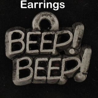 Earrings Road Runner Wile Warner Bros Looney Tunes Pewter Beep Beep Wb 4323