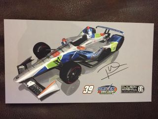 Pippa Mann 2019 Indy Car Indianapolis 500 Promo Hero Card Autographed