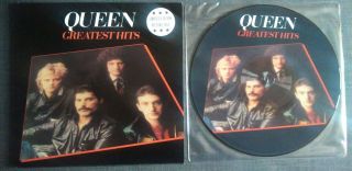 Queen Greatest Hits - Ultra Rare 12 " Vinyl Picture Disc Lp With Sleeve