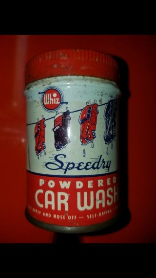 Whiz Speedy Powdered Car Wash Can,  In Great Shape.