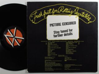 DEAD KENNEDYS Fresh Fruit For Rotting Vegetables IRS LP w/ poster 2